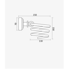 Держатель фена Magliezza Kollana 80511-DO