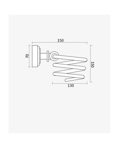 Держатель фена Magliezza Kollana 80511-DO