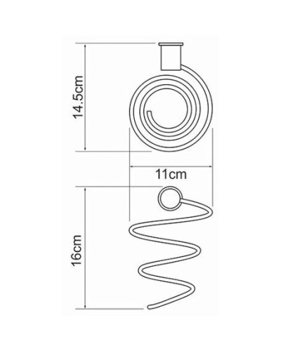 Держатель фена WasserKRAFT K-1080W