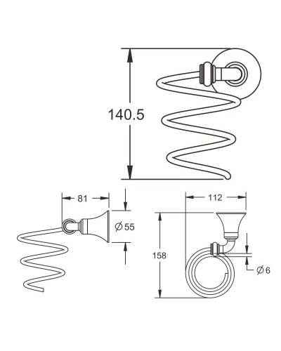 Держатель фена Rose RG1235