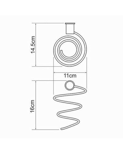 Держатель фена WasserKRAFT K-1080 Хром
