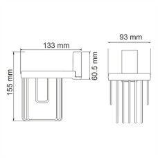 Держатель освежителя воздуха WasserKRAFT Lopau K-6045 Хром