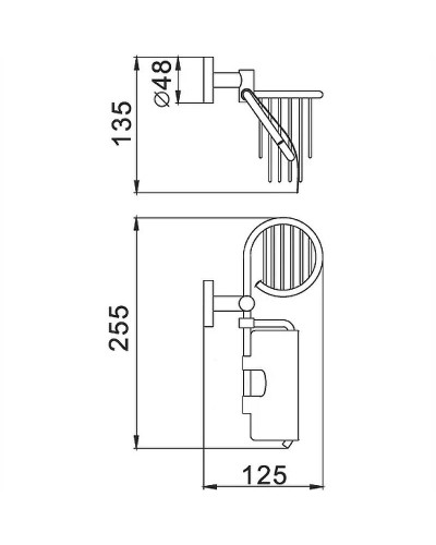 Держатель туалетной бумаги и освежителя воздуха Haiba HB1703-1 с крышкой Хром