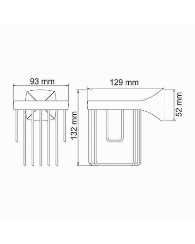 Держатель освежителя воздуха WasserKRAFT Wern K-2545 Хром