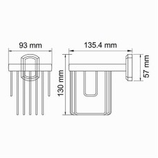Держатель освежителя воздуха WasserKRAFT Oder K-3045 Хром