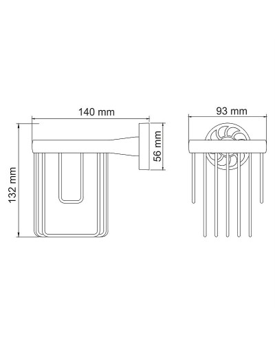 Держатель освежителя воздуха WasserKRAFT Isen K-4045 Хром