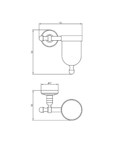 Держатель освежителя воздуха Migliore Mirella 17164 Бронза