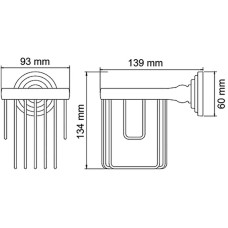 Держатель освежителя воздуха WasserKRAFT Isar K-7345 Темная бронза