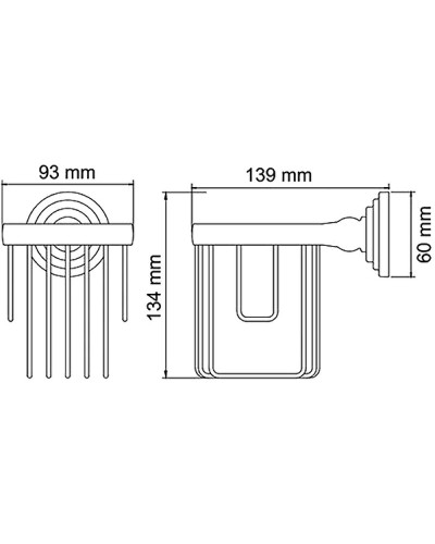 Держатель освежителя воздуха WasserKRAFT Isar K-7345 Темная бронза