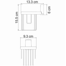 Держатель освежителя воздуха WasserKRAFT Exter K-5245 Светлая бронза