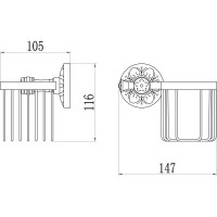 Держатель освежителя воздуха Savol 58A S-005833A