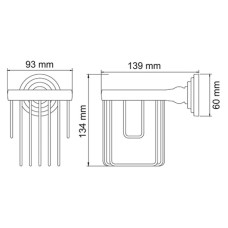 Держатель освежителя воздуха WasserKRAFT Ammer К-7045