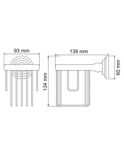 Держатель освежителя воздуха WasserKRAFT Ammer К-7045
