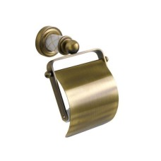 Держатель туалетной бумаги Boheme Murano 10901-W-BR с крышкой Бронза