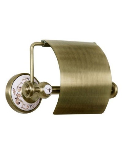Держатель туалетной бумаги Boheme Provanse 10801 с крышкой Бронза