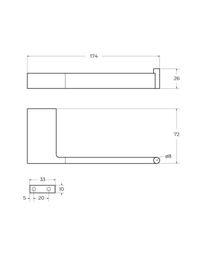 Держатель для туалетной бумаги CEZARES SLIDER-PH1-IN