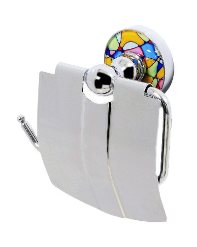 Держатель туалетной бумаги WasserKRAFT Diemel K-2225 крышкой Хром