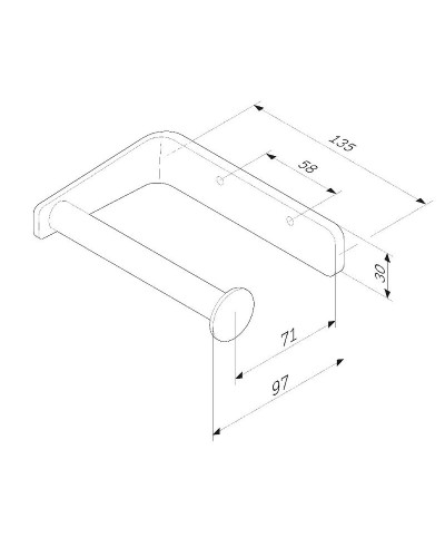 Держатель для туалетной бумаги AM.PM Inspire 2.0 A50A34100 Хром