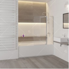 Шторка на ванну RGW Screens SC-03 110x150 профиль Хром стекло прозрачное