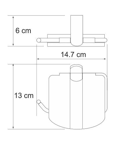 Держатель туалетной бумаги WasserKRAFT Berkel K-6825 с крышкой Хром