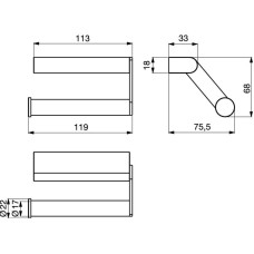 Держатель туалетной бумаги Ideal Standard Connect N1381AA