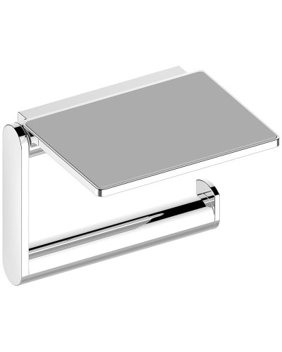 Держатель туалетной бумаги Keuco Plan 14973 010000 с полочкой Хром
