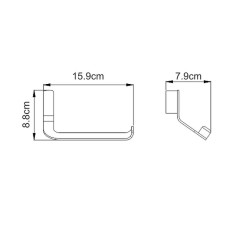Держатель туалетной бумаги WasserKRAFT Sauer K-7996 Золото