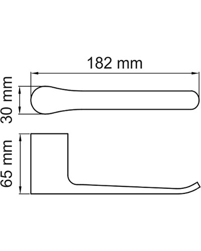 Держатель туалетной бумаги WasserKRAFT Glan K-5196 Черный глянцевый