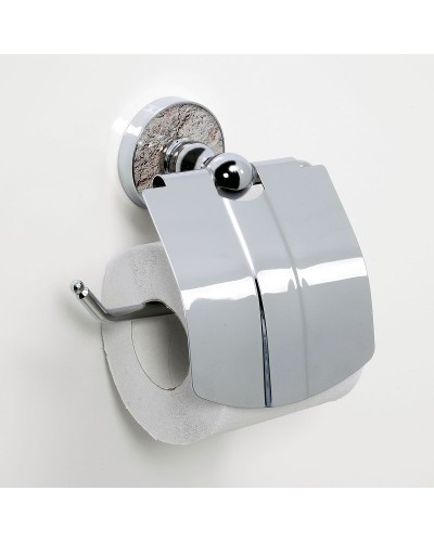 Держатель туалетной бумаги WasserKRAFT Nau K-7725 с крышкой Хром