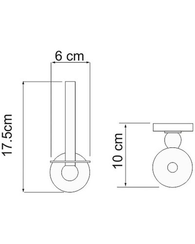 Держатель запасного рулона WasserKRAFT Nau K-7797 Хром