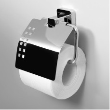 Держатель туалетной бумаги WasserKRAFT Dill K-3925 с крышкой Хром