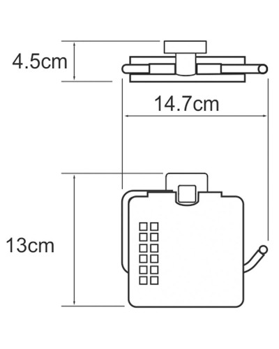 Держатель туалетной бумаги WasserKRAFT Dill K-3925 с крышкой Хром