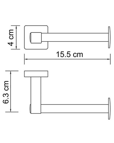 Держатель туалетной бумаги WasserKRAFT Dill K-3996 Хром