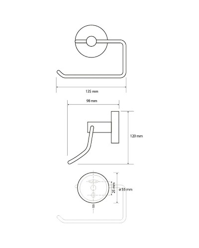 Держатель туалетной бумаги Bemeta Neo 104112045 Нержавеющая сталь