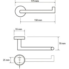 Держатель туалетной бумаги Bemeta Neo 104212035 Нержавеющая сталь