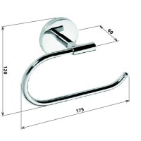 Держатель туалетной бумаги Bemeta Alfa 102414012 Хром