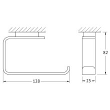 Держатель туалетной бумаги Artwelle Regen 8316 Хром