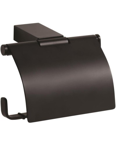 Держатель туалетной бумаги Bemeta Nero 135012010 с крышкой Черный матовый
