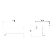 Держатель туалетной бумаги Timo Selene 10040/00 Хром
