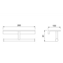 Держатель туалетной бумаги Timo Selene 10045/00 Хром