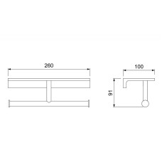Держатель туалетной бумаги Timo Selene 12045/03 Черный