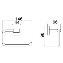 Держатель туалетной бумаги Timo Selene 12041/03 Черный