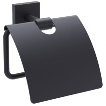 Держатель туалетной бумаги Timo Selene 12042/03 с крышкой Черный