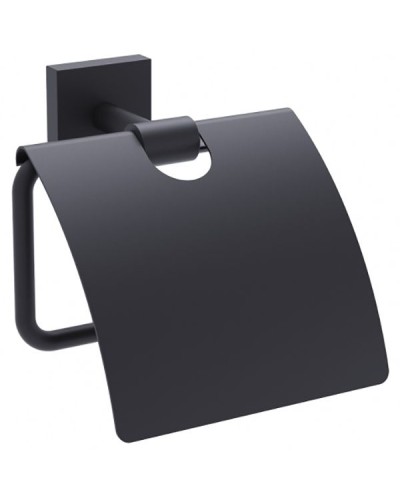 Держатель туалетной бумаги Timo Selene 12042/03 с крышкой Черный