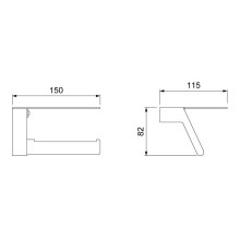 Держатель туалетной бумаги Timo Selene 14043/03 Черный