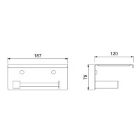 Держатель туалетной бумаги Timo Selene 14044/03 Черный