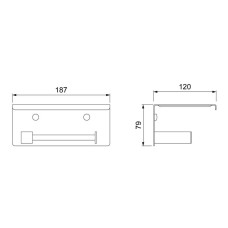 Держатель туалетной бумаги Timo Selene 14044/03 Черный