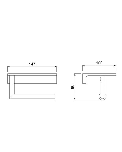 Держатель туалетной бумаги Timo Saona 13043/03 Черный
