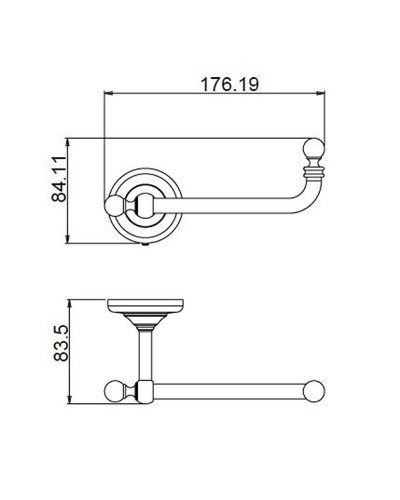 Держатель туалетной бумаги Paini Duomo 88CR051 Хром