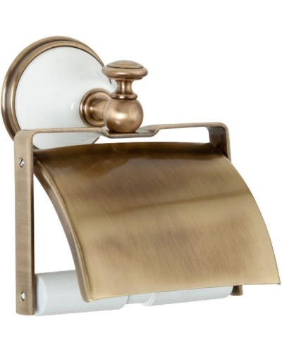 Держатель туалетной бумаги белый/бронза Tiffany World Harmony TWHA219bi/br